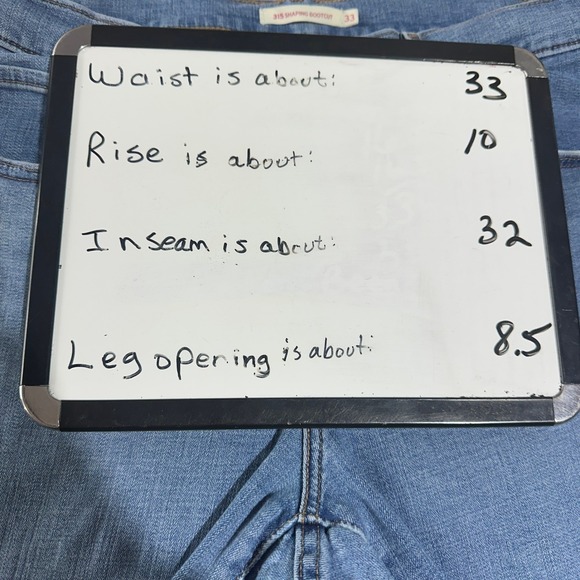 Levi's Strauss 315 Sz 33x32 Shaping Bootcut Women Jeans Blue  Casual Comfy Wear - Picture 6 of 7